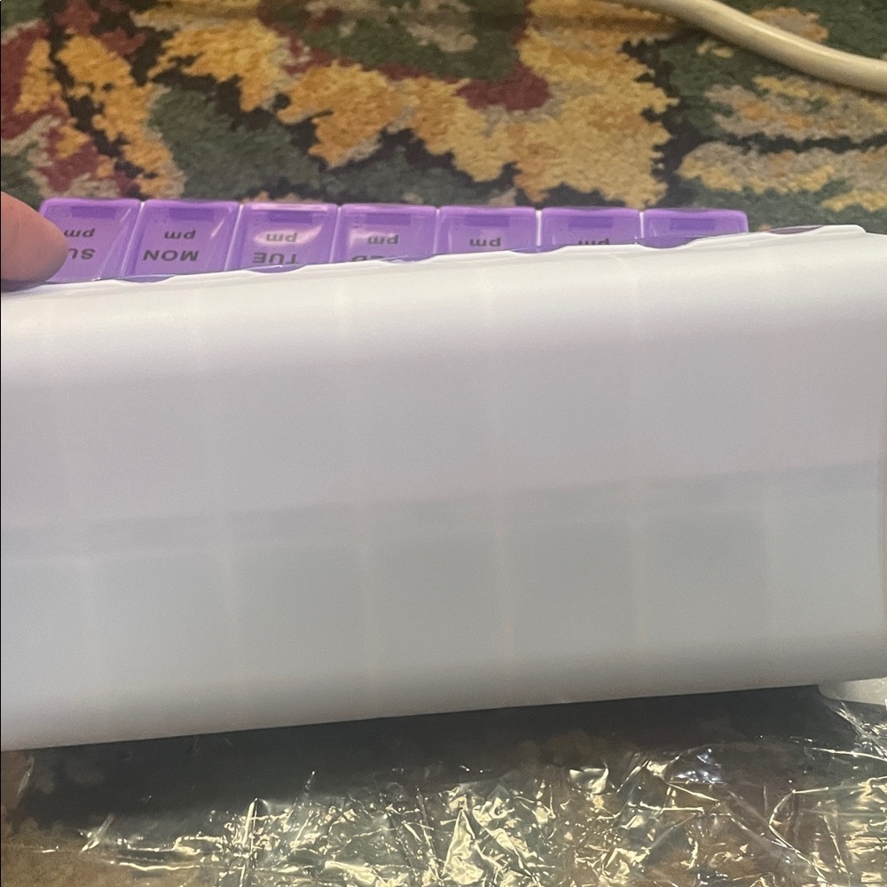 Purple and Blue Weekly Pill box Organizer both - Picture 4 of 5